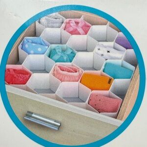 NEW Honeycomb Drawer Organizer set of 8, Divider Crafts Socks,  Modular Storage